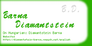 barna diamantstein business card